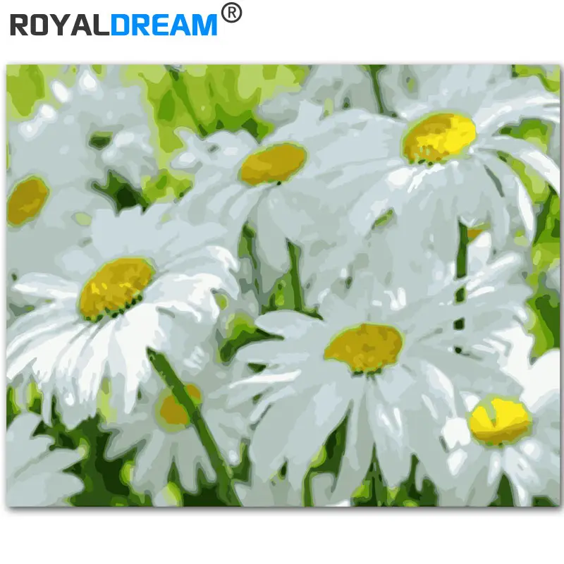 ROYALDREAM Daisy Flower DIY Painting By Numbers Acrylic Paint By Numbers HandPainted Oil Painting On Canvas For Home Decor
ROYALDREAM Daisy Flower DIY Painting By Numbers Acrylic Paint By Numbers HandPainted Oil Painting On Canvas For Home Decor