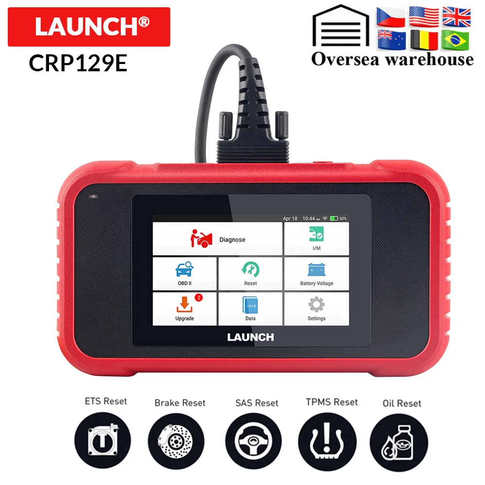 LAUNCH X431 CRP129E OBD OBD2 Auto Code Scanner Support Engine ABS SRS AT Brake Oil SAS ETS TMPS Reset Function PK CRP129 NT650
LAUNCH X431 CRP129E OBD OBD2 Auto Code Scanner Support Engine ABS SRS AT Brake Oil SAS ETS TMPS Reset Function PK CRP129 NT650