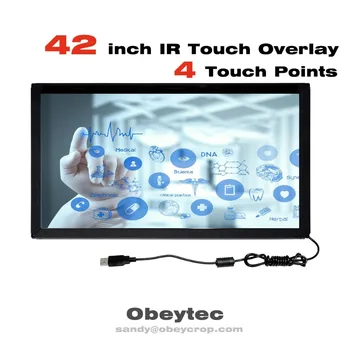 Obeytec 42" IR Touch Screen Overlay, 4 touches, Easy Assembly, USB port , Support Windows/ Linux/ Android/ Ubuntu
Obeytec 42" IR Touch Screen Overlay, 4 touches, Easy Assembly, USB port , Support Windows/ Linux/ Android/ Ubuntu