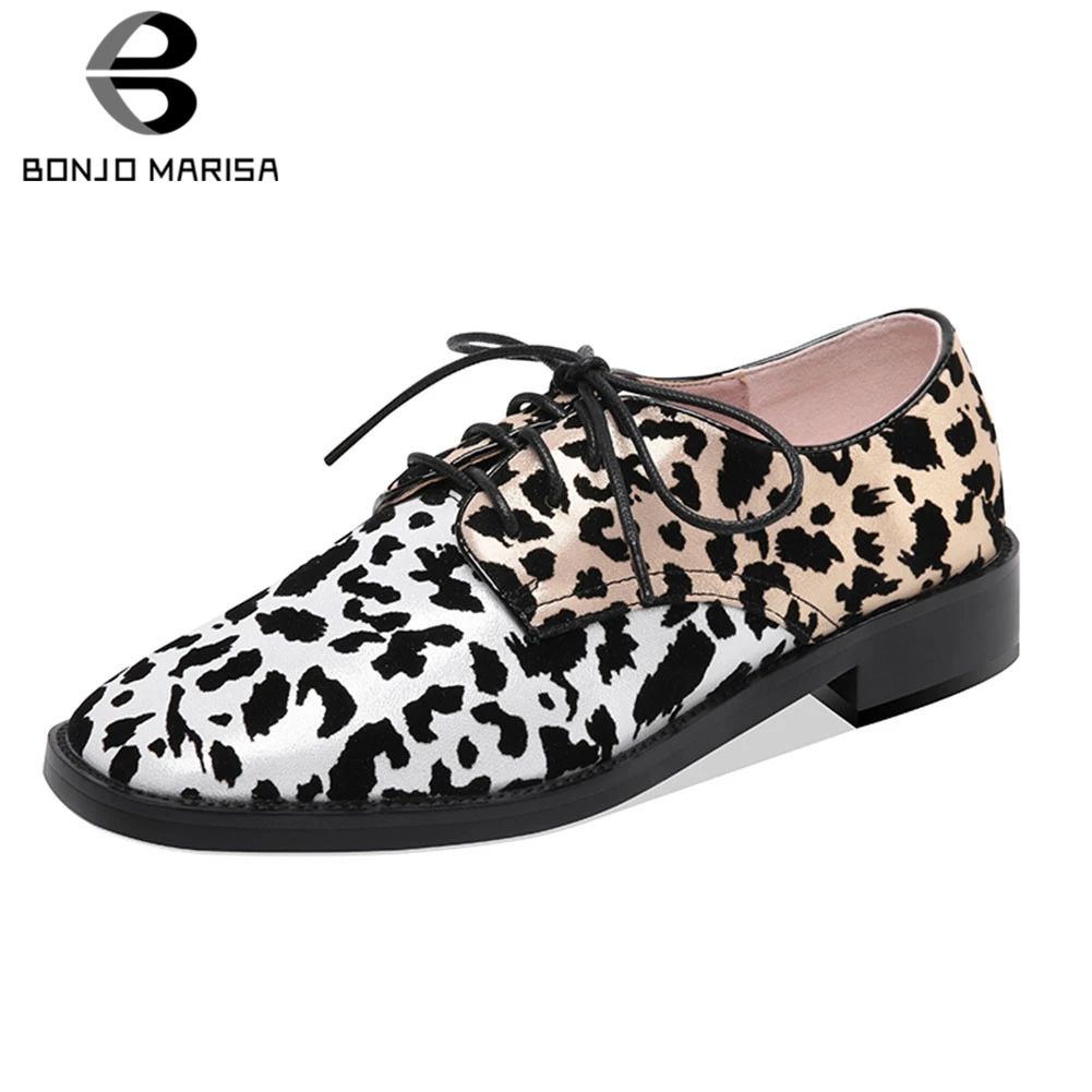 BONJOMARISA Brand New Leopard women's Genuine Leather Pumps Lace Up Shoes Woman Causal Party Ol Autumn Spring Pumps 2020
BONJOMARISA Brand New Leopard women's Genuine Leather Pumps Lace Up Shoes Woman Causal Party Ol Autumn Spring Pumps 2020