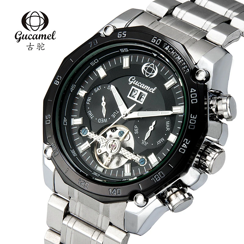 Top Quality Full Steel Mechanical Men Watches All Subdials Work Watch Men Luxury Tourbillon Business Male Wristwatch Montre Homm
Top Quality Full Steel Mechanical Men Watches All Subdials Work Watch Men Luxury Tourbillon Business Male Wristwatch Montre Homm