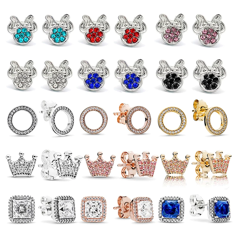 Boosbiy New Design Silver Crystal Cute Stud Earring Fit Fashion Brand Earrings for Women Nice Jewelry Gift Dropshipping
Boosbiy New Design Silver Crystal Cute Stud Earring Fit Fashion Brand Earrings for Women Nice Jewelry Gift Dropshipping