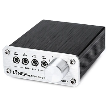 LYNEPAUAIO Audio Switcher, 4 In 4 Out Earphone Speaker Switcher, 4 Sets Of Stereo Signal Switching Input, 4 Sets Of Stereo Sim
LYNEPAUAIO Audio Switcher, 4 In 4 Out Earphone Speaker Switcher, 4 Sets Of Stereo Signal Switching Input, 4 Sets Of Stereo Sim