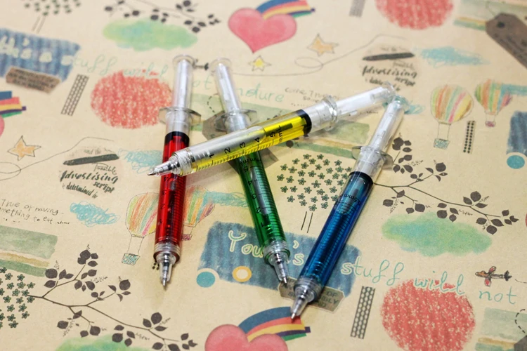 10pcs-lot-Syringe-ballpoint-pen-black-ink-Novelty-Plastic-Novelty-pens-4-Collors-Mixed-Stationery-20pcs (1)