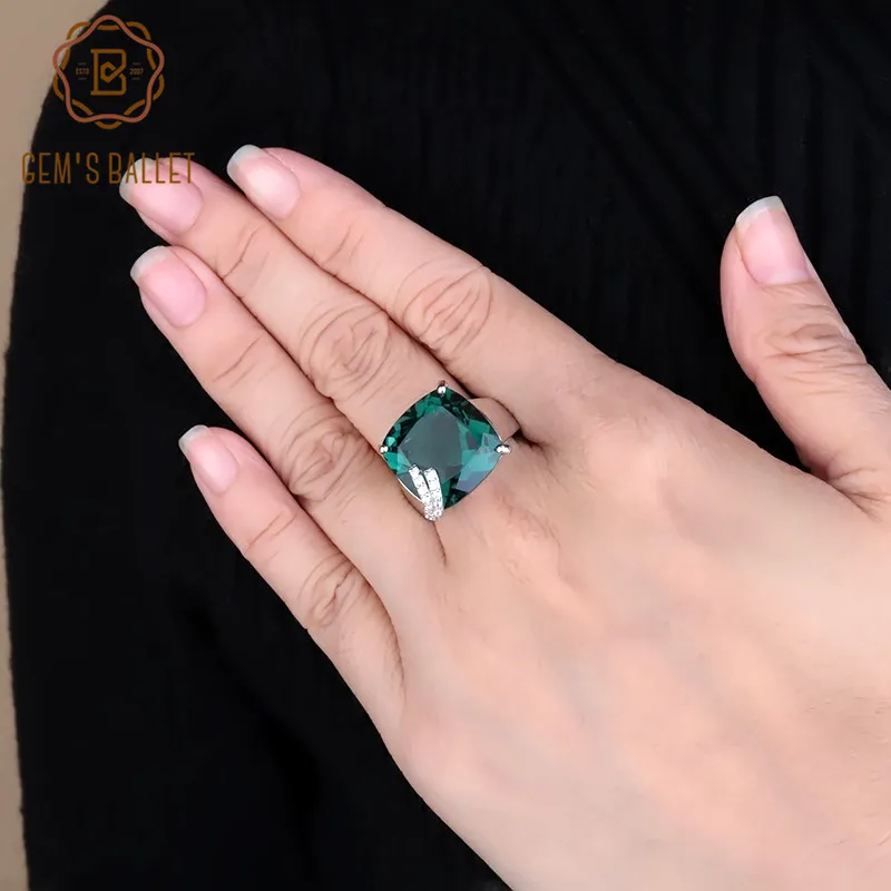 Gem's Ballet Namo Green Amethyst Square Gemstone Rings Genuine 925 Sterling Silver Wedding Ring For Women Wedding Fine Jewelry
Gem's Ballet Namo Green Amethyst Square Gemstone Rings Genuine 925 Sterling Silver Wedding Ring For Women Wedding Fine Jewelry
