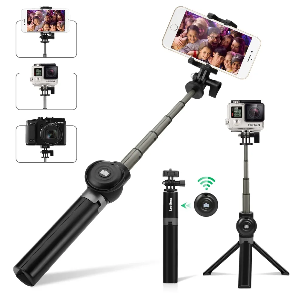 3 in 1 Wireless Bluetooth Selfie Stick For iOS Android digital camera Foldable Handheld Monopod Shutter Remote Extendable Tripod
3 in 1 Wireless Bluetooth Selfie Stick For iOS Android digital camera Foldable Handheld Monopod Shutter Remote Extendable Tripod