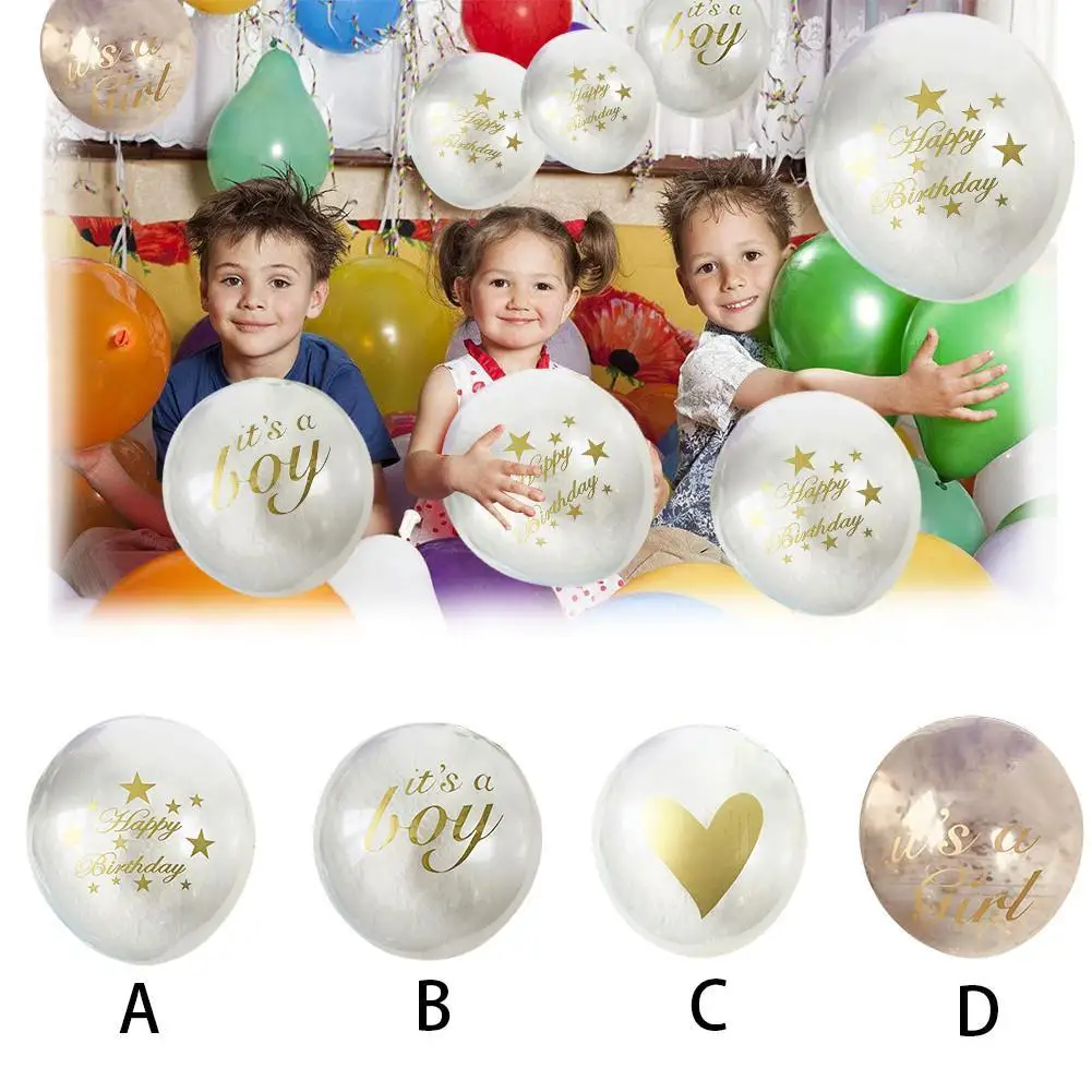 10pcs/pack 12 Inch It's A Girl/Boy Transparent Round Thickening Balloon for Birthday Party Baby Shower Supplies Latex Ballons
10pcs/pack 12 Inch It's A Girl/Boy Transparent Round Thickening Balloon for Birthday Party Baby Shower Supplies Latex Ballons