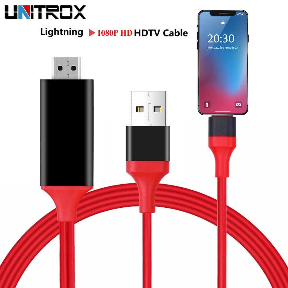 8-контактный usb-кабель для Lightning-HDMI HDTV TV адаптер цифровой AV 1080P iPad Pro Air iPhone X 8 7 Plus 6S 6 5S