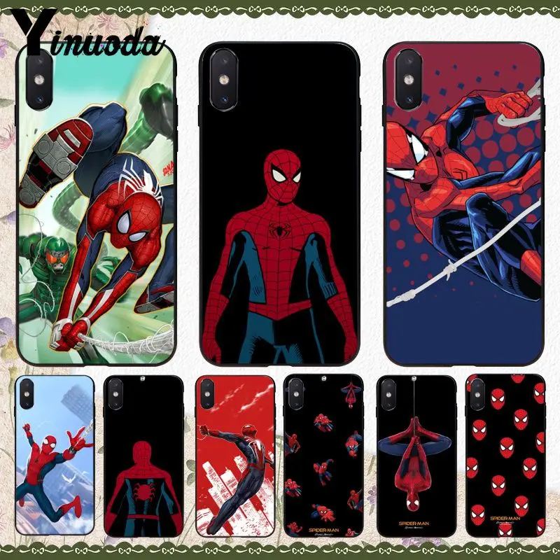 11pro MAX Spiderman Pattern TPU Soft Phone Accessories Cell Case for iPhone 8 7 6 6S Plus 5 5S SE XR X XS Coque Shell | Мобильные