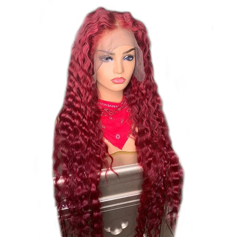 red-color-wig