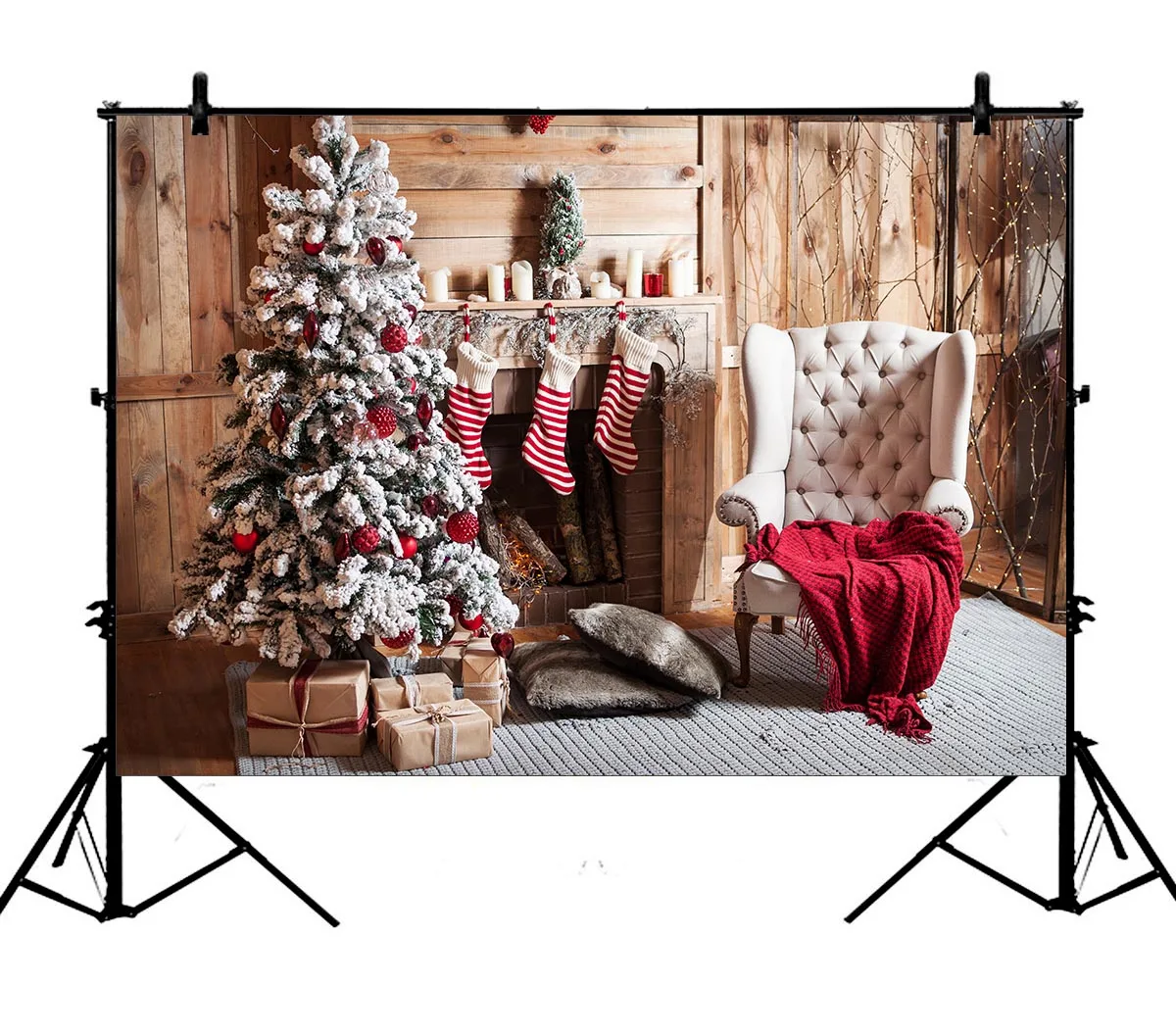 5x7ft Christmas Tree Fireplace Decorations Gifts Sock Polyester Photo Background Portrait Backdrop
5x7ft Christmas Tree Fireplace Decorations Gifts Sock Polyester Photo Background Portrait Backdrop