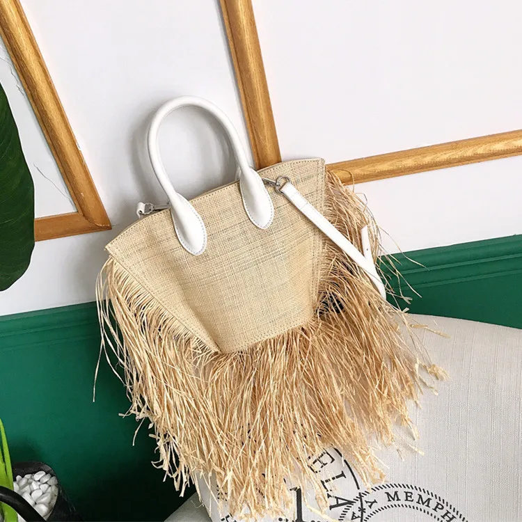 New Spring And Summer Women Bags Tassels Natural Straw Paper Single Chain Cross Body Small Packages Vacation
New Spring And Summer Women Bags Tassels Natural Straw Paper Single Chain Cross Body Small Packages Vacation