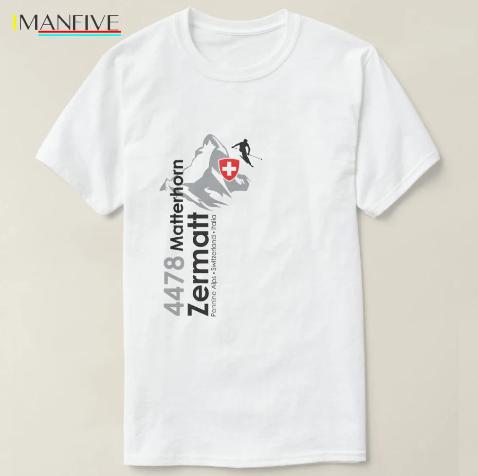 2019 Printed Men T Shirt Cotton Short Sleeve Matterhorn-Zermatt skiing T-Shirt tshirt Short Casual Cotton O-Neck Print
2019 Printed Men T Shirt Cotton Short Sleeve Matterhorn-Zermatt skiing T-Shirt tshirt Short Casual Cotton O-Neck Print
