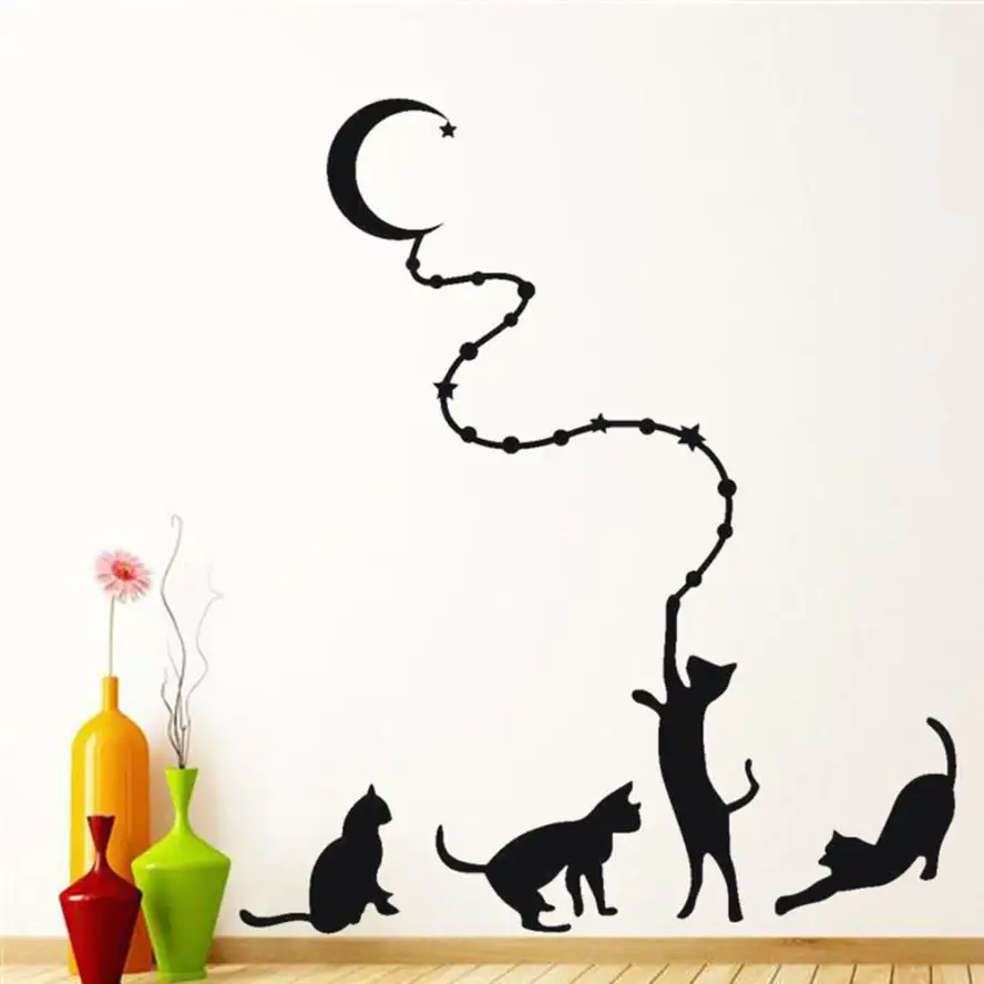 stickers on the wall DIY Home Room Decor Cute Black Cat Wall Sticker PVC Mural Wallpaper Removable
stickers on the wall DIY Home Room Decor Cute Black Cat Wall Sticker PVC Mural Wallpaper Removable
