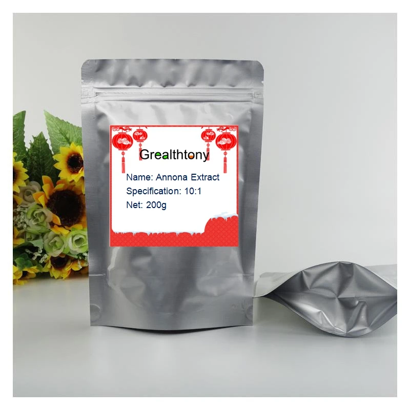 Free shipping Annona extract Graviola Extract Complement the spleen and stomach; clearing heat and poison; 200g
Free shipping Annona extract Graviola Extract Complement the spleen and stomach; clearing heat and poison; 200g