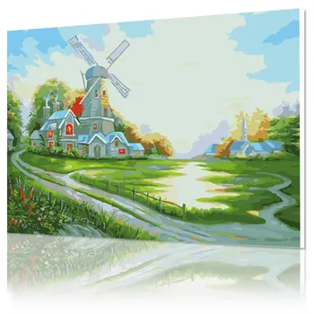 Digital oil painting DIY special living room scene couples married painting 40*50 happy little house painting
Digital oil painting DIY special living room scene couples married painting 40*50 happy little house painting