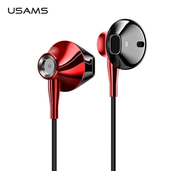 USAMS 3.5mm in-ear Earphones Hifi Wired headset with Microphone 4D Stereo Metal earphone for iphone samsung xiaomi
USAMS 3.5mm in-ear Earphones Hifi Wired headset with Microphone 4D Stereo Metal earphone for iphone samsung xiaomi