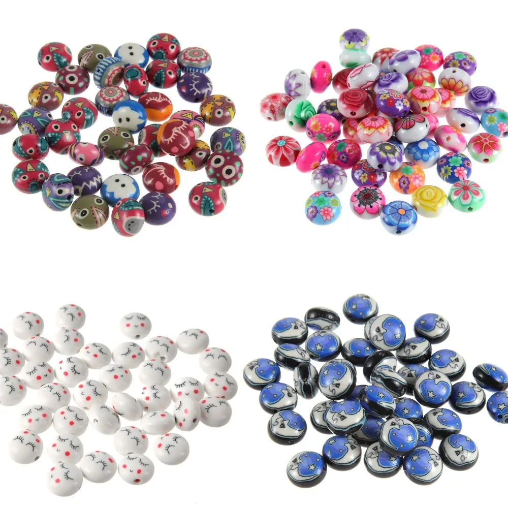 25pcs/lot Fimo Polymer Clay Beads for Jewelry Making Girls Diy Bracelet Printing Flower Pattern Round Candy Beads Mixed Color
25pcs/lot Fimo Polymer Clay Beads for Jewelry Making Girls Diy Bracelet Printing Flower Pattern Round Candy Beads Mixed Color