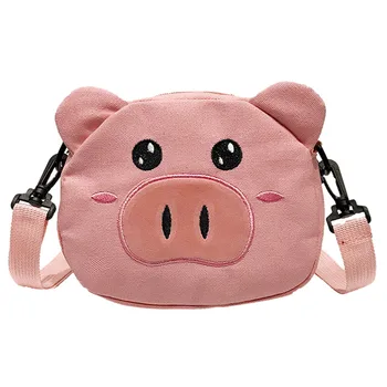 Korean Fashion Women Bag Pig Small Round Canvas Bag Female Shoulder Messenger Bag Cute Girls Clutch Coin Purse Flap Bag Sac
Korean Fashion Women Bag Pig Small Round Canvas Bag Female Shoulder Messenger Bag Cute Girls Clutch Coin Purse Flap Bag Sac