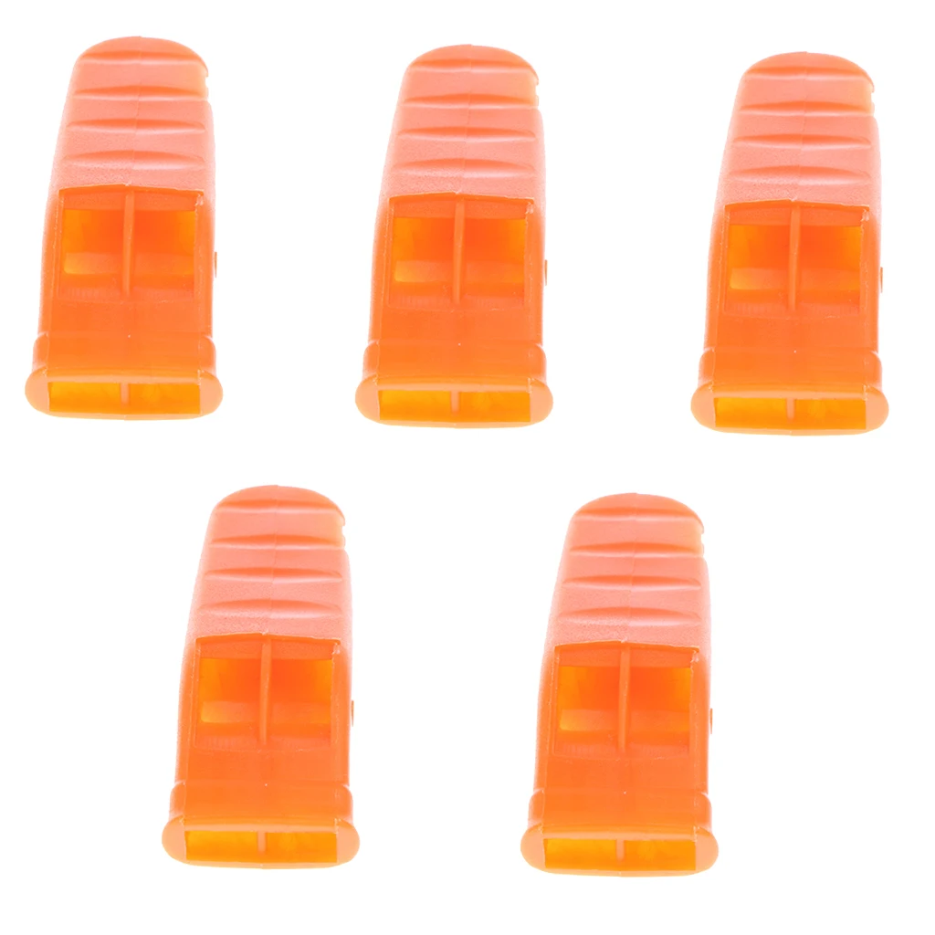 5pcs Outdoor Lifesaving Emergency Survival Tool Whistle for Marine Camping Boating Hiking Orange 5pcs Outdoor Lifesaving Emergency Survival Tool Whistle for Marine Camping Boating Hiking Orange