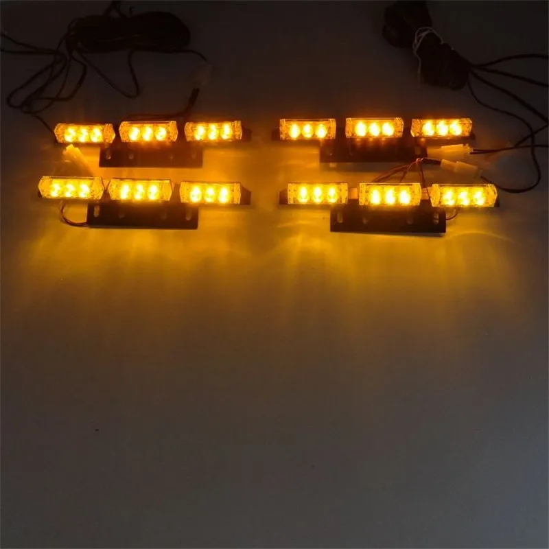 Yellow Amber flash light 4x9 LED Snow Plow Car Boat Truck Front grille Warning Emergency Strobe Lights DC12V
Yellow Amber flash light 4x9 LED Snow Plow Car Boat Truck Front grille Warning Emergency Strobe Lights DC12V