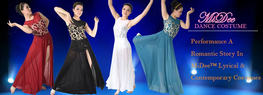 Elegant Adult Long Skirt Lyrical Dance Costumes Ballet Dance Dress Skating Gymnastics Leotard Wear For Girls 8