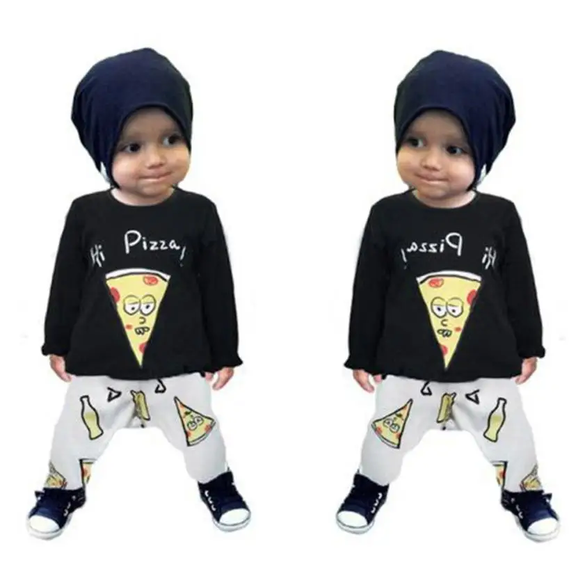 Children Clothing Kids Clothes Hot Sale Newborn Baby Boys Girls Fashion Cartoon Pizza Print Long Sleeve T-Shirt +Pants Outfits
Children Clothing Kids Clothes Hot Sale Newborn Baby Boys Girls Fashion Cartoon Pizza Print Long Sleeve T-Shirt +Pants Outfits