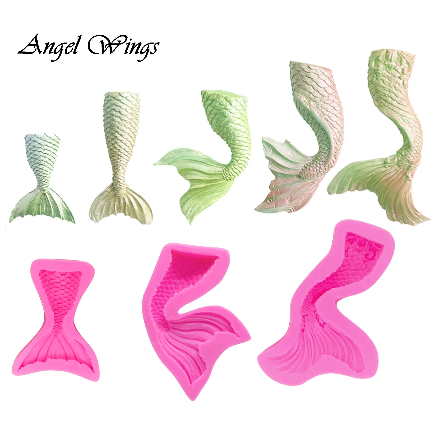 DIY Mermaid fishtail Silicone mold for cake decorating chocolate Resin Molds Fondant Sugar Craft Molds DIY Cake F1409
DIY Mermaid fishtail Silicone mold for cake decorating chocolate Resin Molds Fondant Sugar Craft Molds DIY Cake F1409