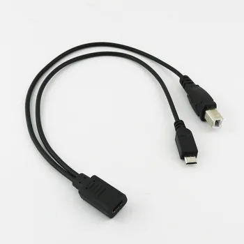 5x USB 3.1 Type C Female to Micro Male and USB 2.0 B Male Plug Data Charging Y Splitter Connector Cable 30cm/1ft
5x USB 3.1 Type C Female to Micro Male and USB 2.0 B Male Plug Data Charging Y Splitter Connector Cable 30cm/1ft