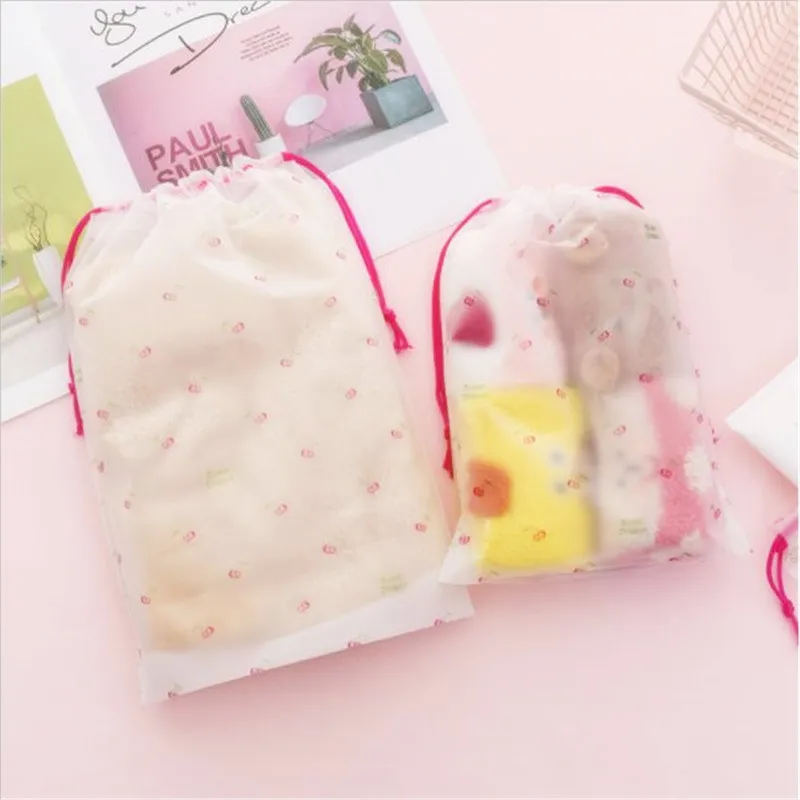 1Pc Cherry Transparent Cosmetic Bag Reusable Travel Organizer Drawstring Bag Waterproof Storage Bag Pouch Portable Kit
1Pc Cherry Transparent Cosmetic Bag Reusable Travel Organizer Drawstring Bag Waterproof Storage Bag Pouch Portable Kit