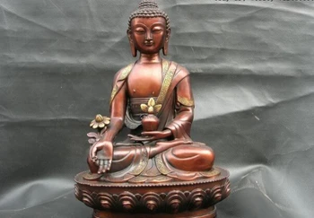 song voge gem S0876 12 Tibet Buddhism Temple Red bronze Carved of Tathagata Sakyamuni Buddha Statue
song voge gem S0876 12 Tibet Buddhism Temple Red bronze Carved of Tathagata Sakyamuni Buddha Statue