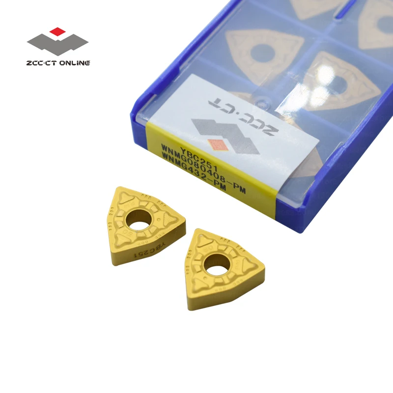 10pcs ZCC CT turning tool WNMG080408-PM YBC251 WNMG080408 machine tools for medium cut of steel external and internal cut
10pcs ZCC CT turning tool WNMG080408-PM YBC251 WNMG080408 machine tools for medium cut of steel external and internal cut