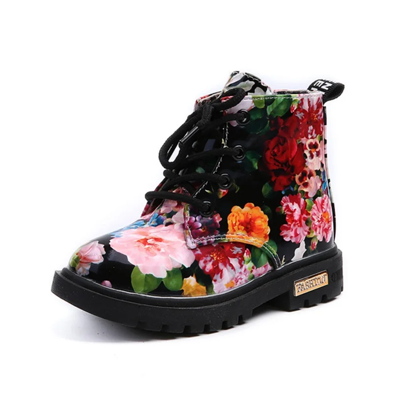 Cute Girls Boots Winter New Fashion Elegant Floral Flower Print Kids Shoes Baby Martin Boots Casual Leather Children Boots
Cute Girls Boots Winter New Fashion Elegant Floral Flower Print Kids Shoes Baby Martin Boots Casual Leather Children Boots