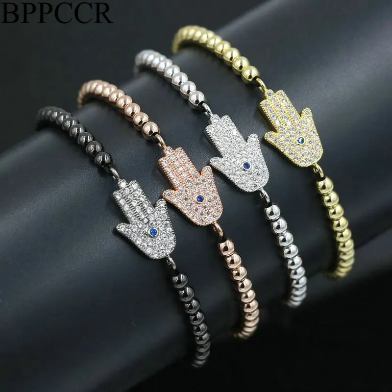 BPPCCR Anil Arjandas Hamsa Hand Men Women Lucky Bracelets Micro Pave CZ 4mm Copper Beads Braid Bracelets Pulseira Masculina Gift
BPPCCR Anil Arjandas Hamsa Hand Men Women Lucky Bracelets Micro Pave CZ 4mm Copper Beads Braid Bracelets Pulseira Masculina Gift