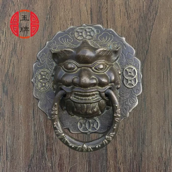 Shin! Chinese antique door door handle retro wooden door handle copper lion beast Head Knocker copper handle
Shin! Chinese antique door door handle retro wooden door handle copper lion beast Head Knocker copper handle