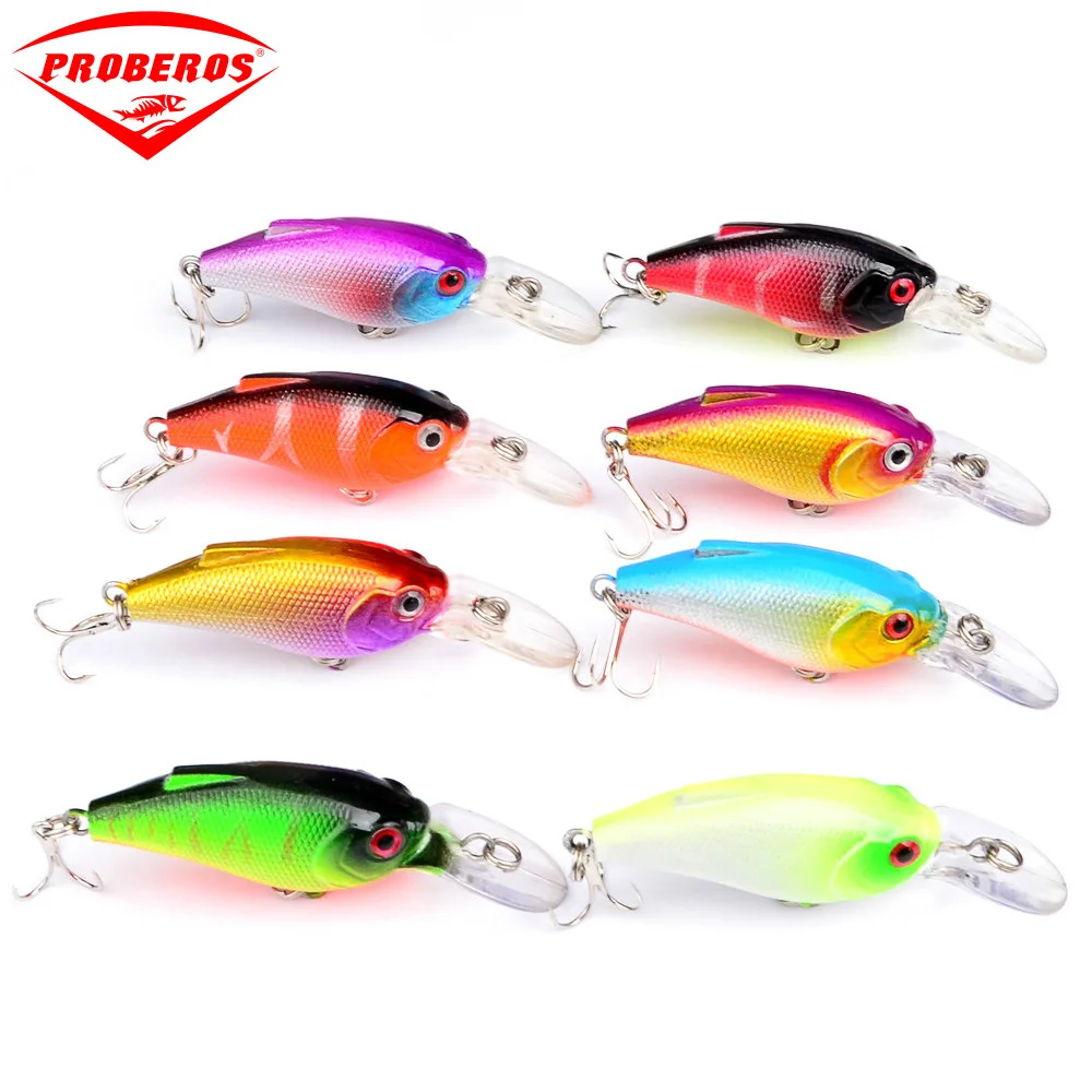 1PC Mini Crankbait Plastic Hard Bait Fishing Lure 75mm/9g 6# Hook For Sea Rock Fishing Floating Wobbler Trolling Bait For Lake
1PC Mini Crankbait Plastic Hard Bait Fishing Lure 75mm/9g 6# Hook For Sea Rock Fishing Floating Wobbler Trolling Bait For Lake