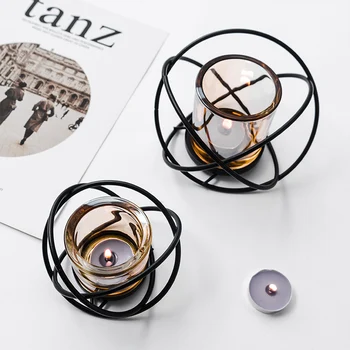 Nordic Geometric Iron Projects Romantic Lamp Candlestick Simple Modern Retro Glass Home Decoration Ornaments
Nordic Geometric Iron Projects Romantic Lamp Candlestick Simple Modern Retro Glass Home Decoration Ornaments