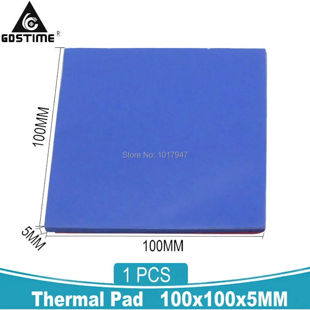 Gdstime 5mm Heatsink Cooling GPU CPU Thermal Conductive Silicone Pad Pads 100x100x5MM
Gdstime 5mm Heatsink Cooling GPU CPU Thermal Conductive Silicone Pad Pads 100x100x5MM