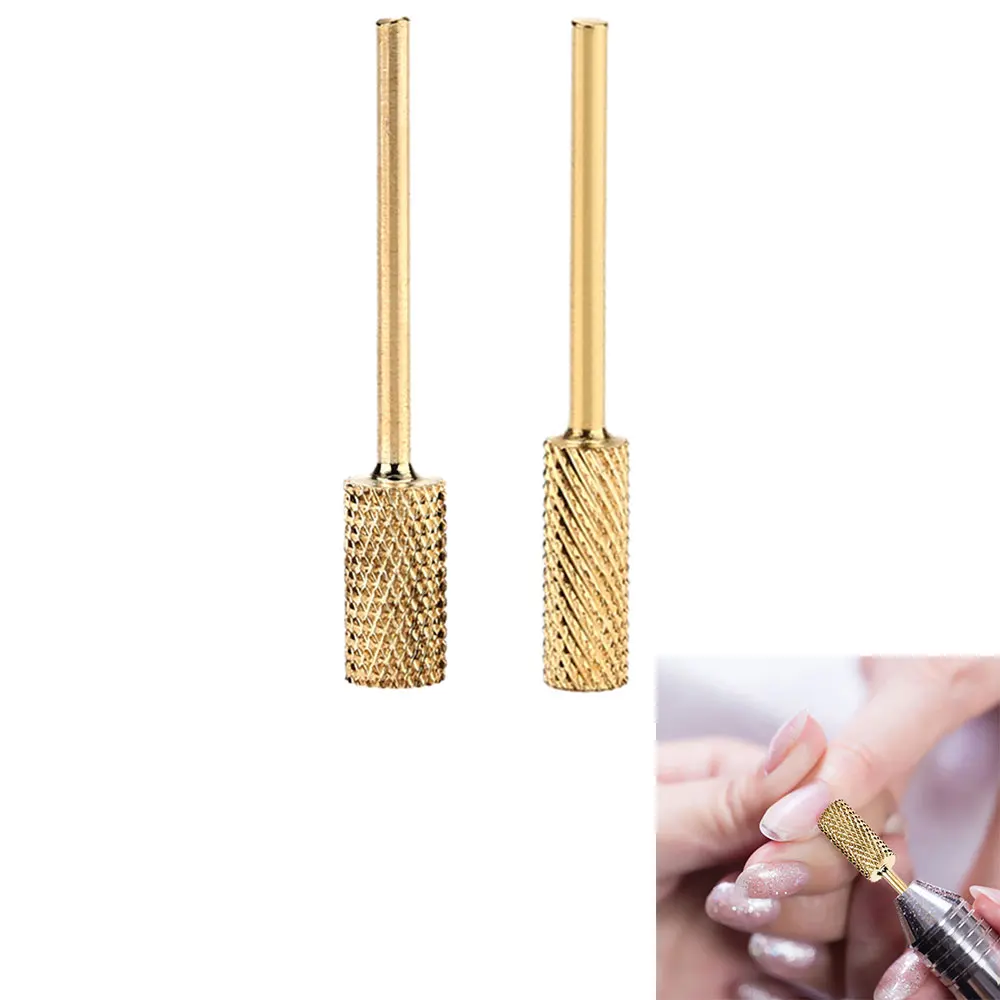 Tungsten Steel Nail Drill Bit Grinding Head Tool Gold Plated Nail Bit For Nail Manicure Sanding Accessory 0.5cm Diameter
Tungsten Steel Nail Drill Bit Grinding Head Tool Gold Plated Nail Bit For Nail Manicure Sanding Accessory 0.5cm Diameter