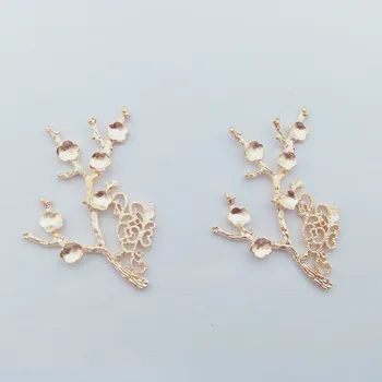 40pcs 41*46mm Fashion Metal Alloy KC Gold Flowers Branch Connectors Charm For Jewelry Making
40pcs 41*46mm Fashion Metal Alloy KC Gold Flowers Branch Connectors Charm For Jewelry Making