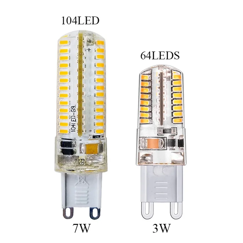 Full LED Bulb Spotlight G9 Replace Halogen Lamp 64/104 LED AC 220V 2.5/3.5W Durable Ultra Bright Led Bulb Candle Light Spotlight
Full LED Bulb Spotlight G9 Replace Halogen Lamp 64/104 LED AC 220V 2.5/3.5W Durable Ultra Bright Led Bulb Candle Light Spotlight