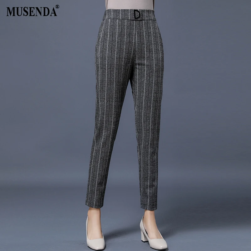 MUSENDA Plus Size Women D Button Mid Waist Pencil Pants Full Length Trousers 2018 Autumn Female Office Lady Casual Pants
MUSENDA Plus Size Women D Button Mid Waist Pencil Pants Full Length Trousers 2018 Autumn Female Office Lady Casual Pants