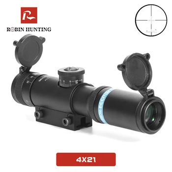 Robin Hunting 4X21 Hunting Air Rifle Scope Tactical Optical Sight Glass Etched Reticle Riflescopes Sniper Gear Airsoft Airgun
Robin Hunting 4X21 Hunting Air Rifle Scope Tactical Optical Sight Glass Etched Reticle Riflescopes Sniper Gear Airsoft Airgun