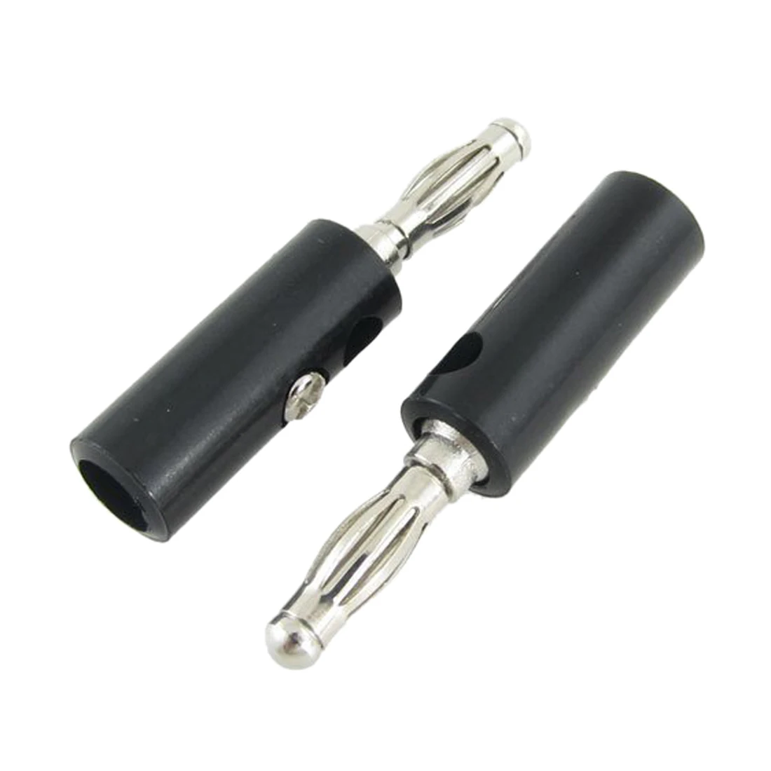 10x Speaker Wire Cable Banana Plugs Screw Type Connectors 4mm Black | Электроника