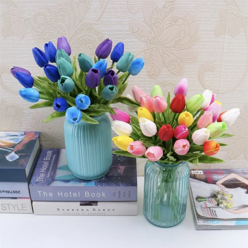 1PC PU Tulips Artificial Flower Real touch artificials para decora mini Tulip for Home Wedding decoration Flowers
1PC PU Tulips Artificial Flower Real touch artificials para decora mini Tulip for Home Wedding decoration Flowers