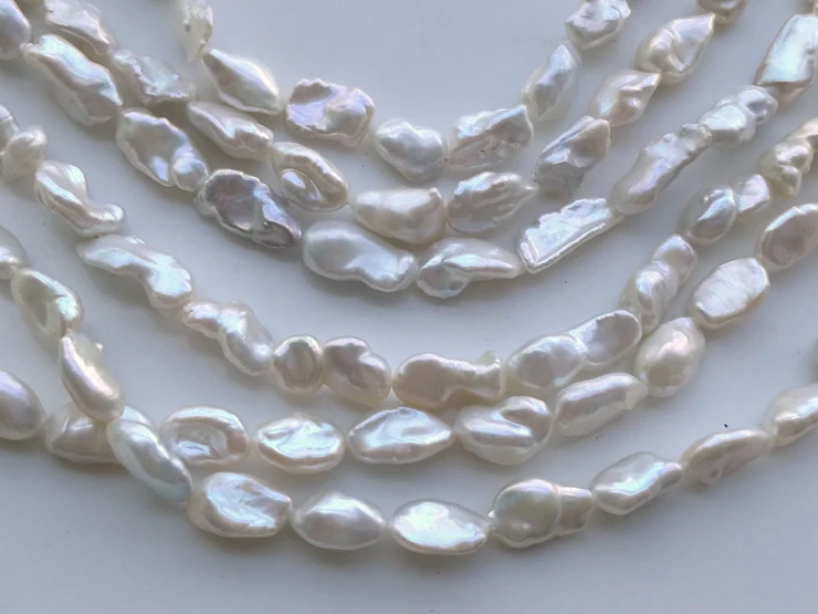 DIY Necklace Natural Freshwater Pearls, 9-11MM Size Irregular Shape Pearl Strand Loose Unique Baroque Pearls for Women
DIY Necklace Natural Freshwater Pearls, 9-11MM Size Irregular Shape Pearl Strand Loose Unique Baroque Pearls for Women