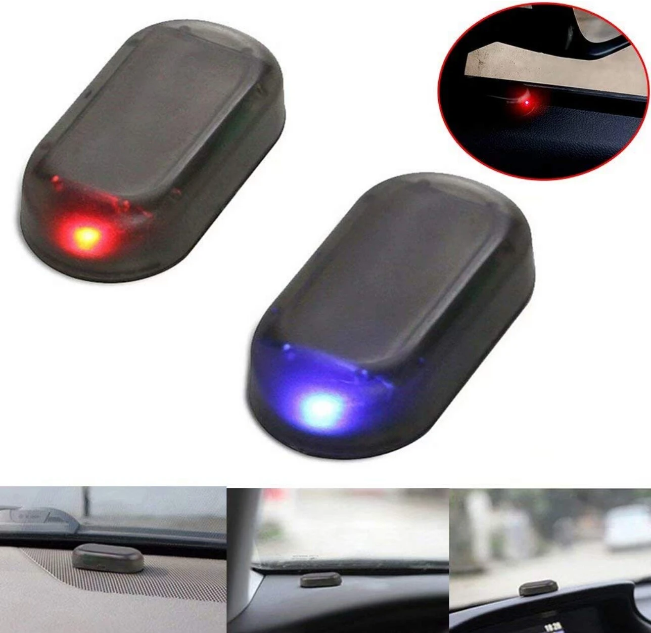 Solar USB Power Car Alarm Light Anti-Theft Warning Flash Blinking Fake Car Led Light Flash Blinking Lamp Red Blue New Update
Solar USB Power Car Alarm Light Anti-Theft Warning Flash Blinking Fake Car Led Light Flash Blinking Lamp Red Blue New Update