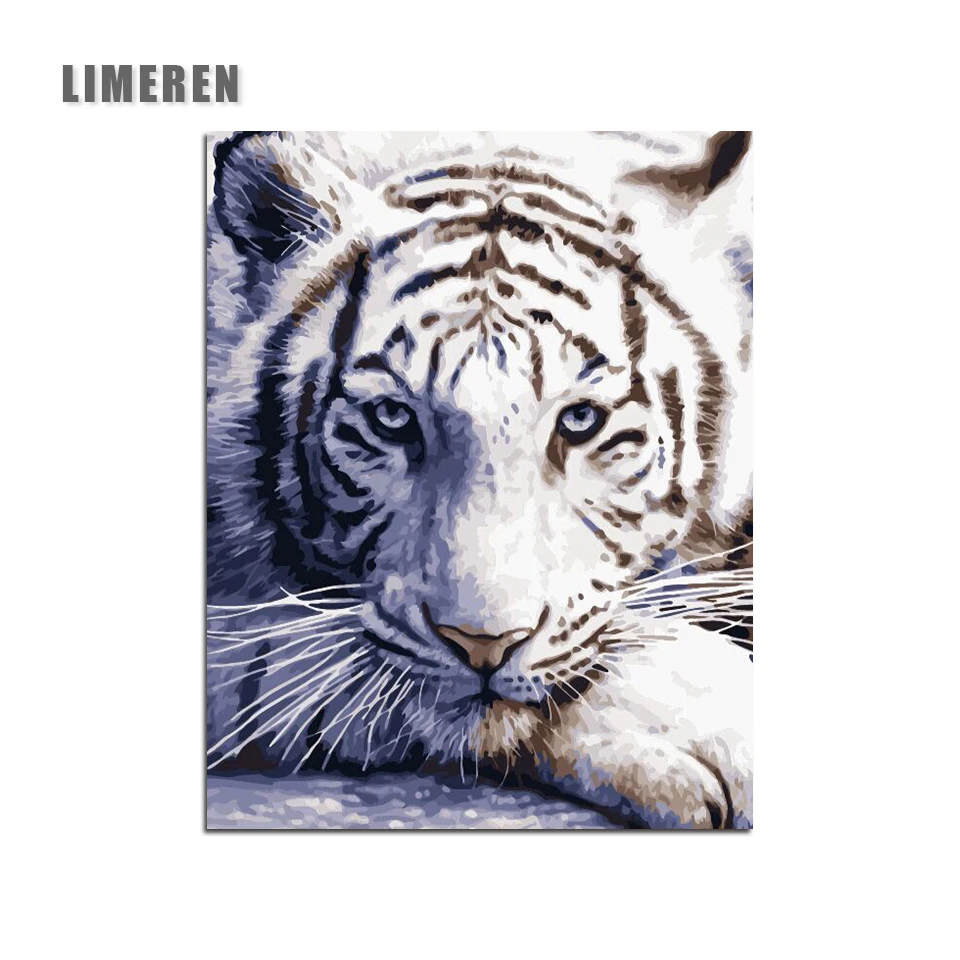White Tiger Animals DIY Painting By Numbers Wall Art Picture Home Decor Handpainted Oil Painting For Room Decoration
White Tiger Animals DIY Painting By Numbers Wall Art Picture Home Decor Handpainted Oil Painting For Room Decoration