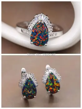 GZJY Beautiful Charm Multicolor Fire Opal Zircon White Gold Color Earrings Ring Set For Women Wedding Anniversary Jewelry
GZJY Beautiful Charm Multicolor Fire Opal Zircon White Gold Color Earrings Ring Set For Women Wedding Anniversary Jewelry