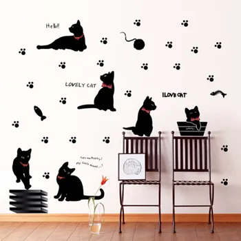 2019 Wall Stickers Wallpaper Animal Cartoon Black Cat Family Living Room Sofa Stickers Wall Decals House Decoration Poster
2019 Wall Stickers Wallpaper Animal Cartoon Black Cat Family Living Room Sofa Stickers Wall Decals House Decoration Poster